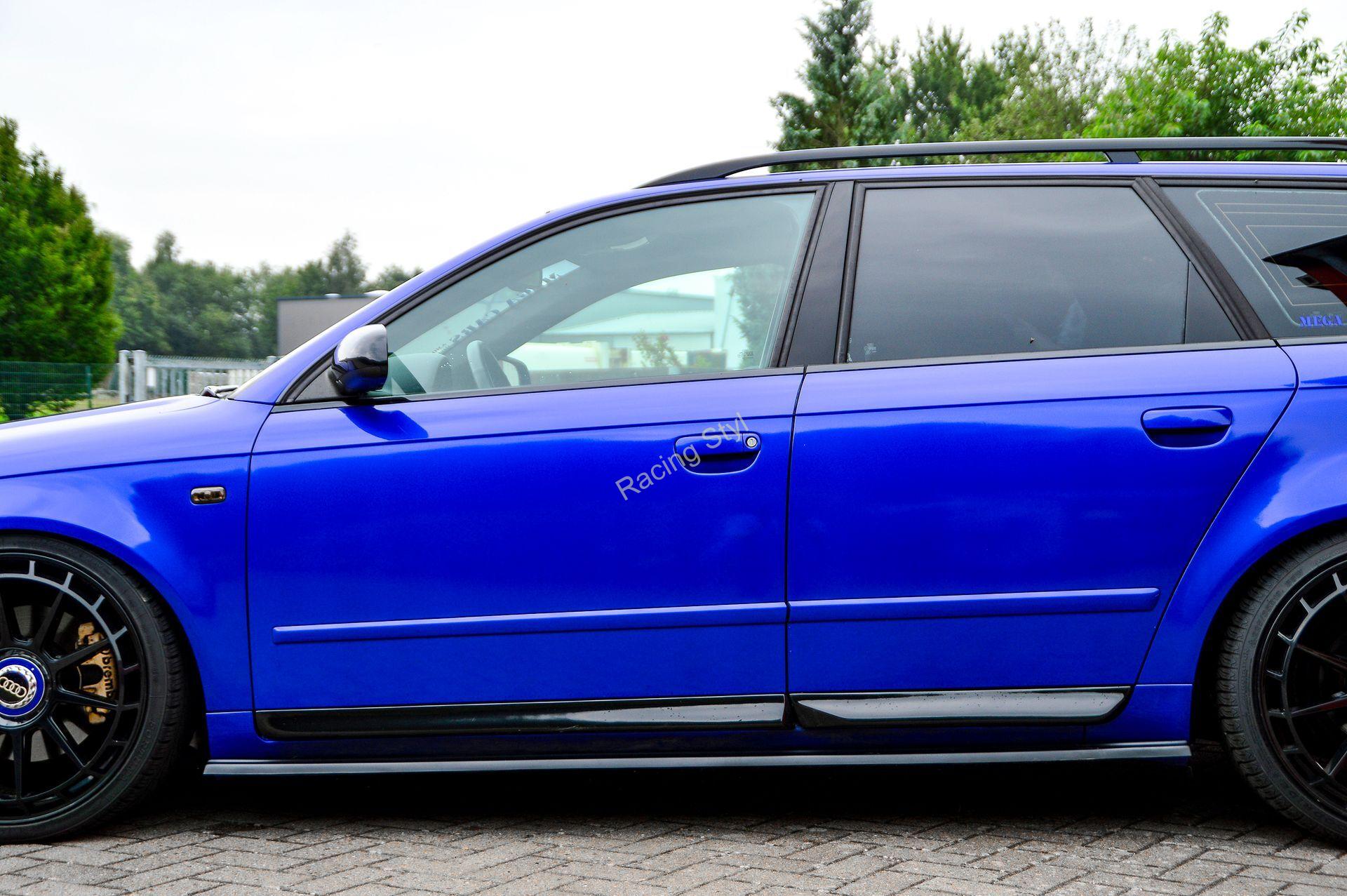 Audi A4/ S4 B6/ B7 lišty pod boční prahy IN Tuning Matt.