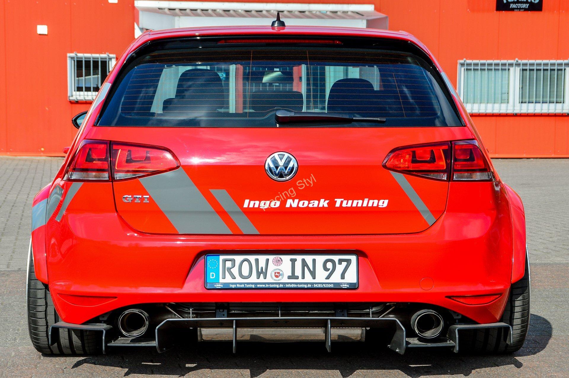 VW Golf 7 GTI spoiler na zadní nárazník difuzor Race IN Tuning