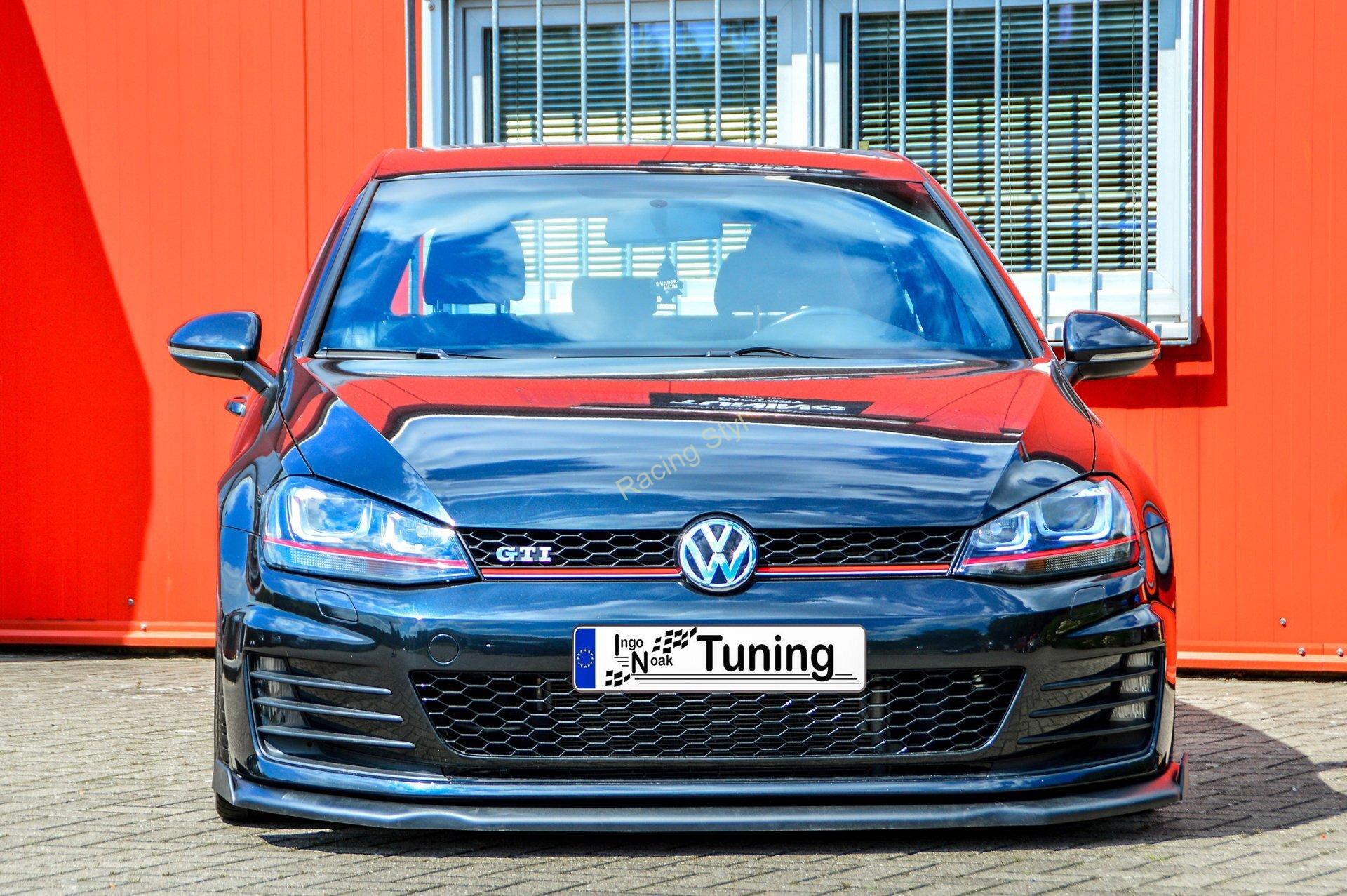 VW Golf 7 AU GTI/ GTD přední spoiler lipa s křidélky IN Tuning Matt.