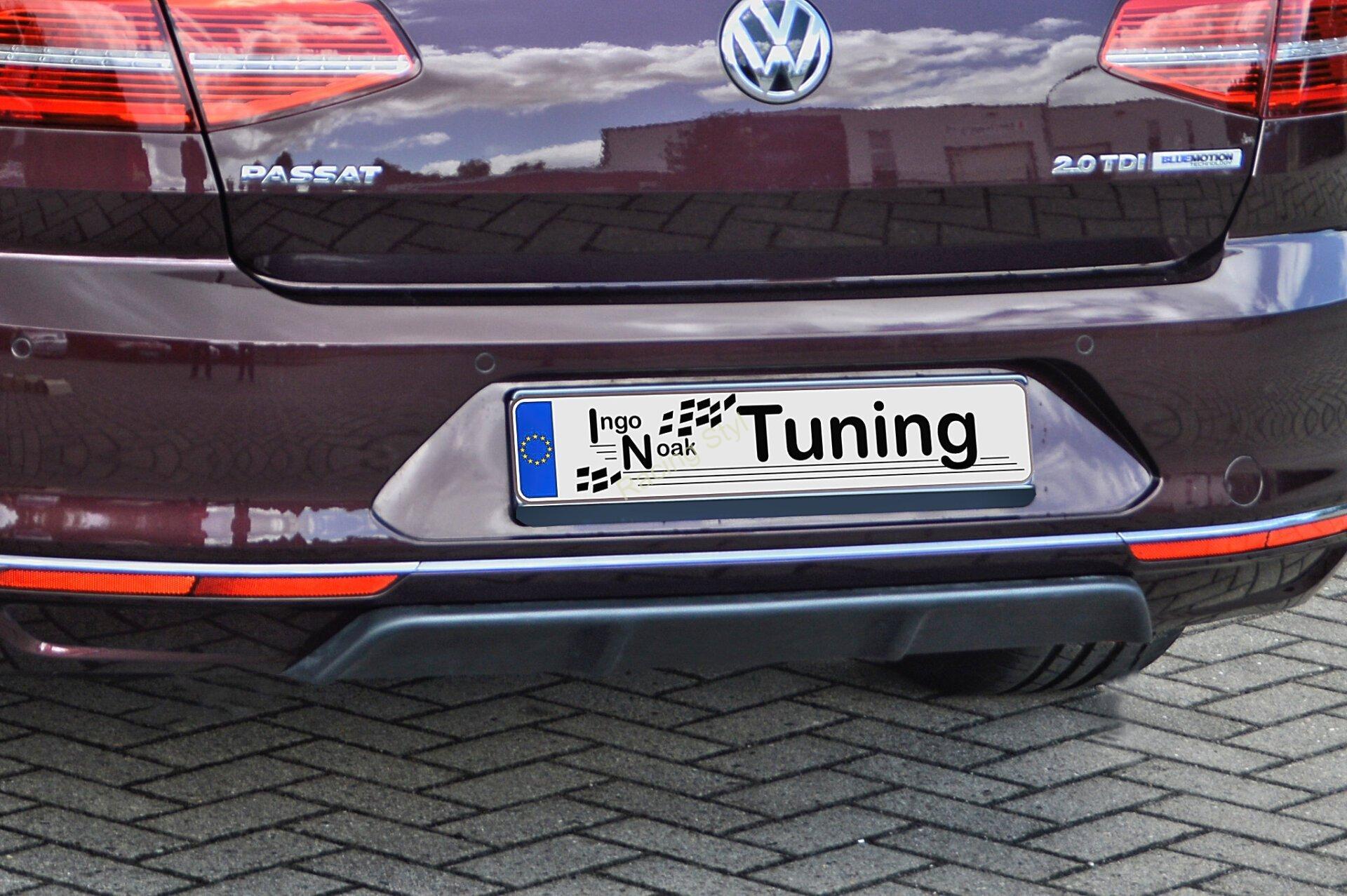 VW Passat 3G B8 spoiler na zadní nárazník Glossy Black IN Tuning Lesk.