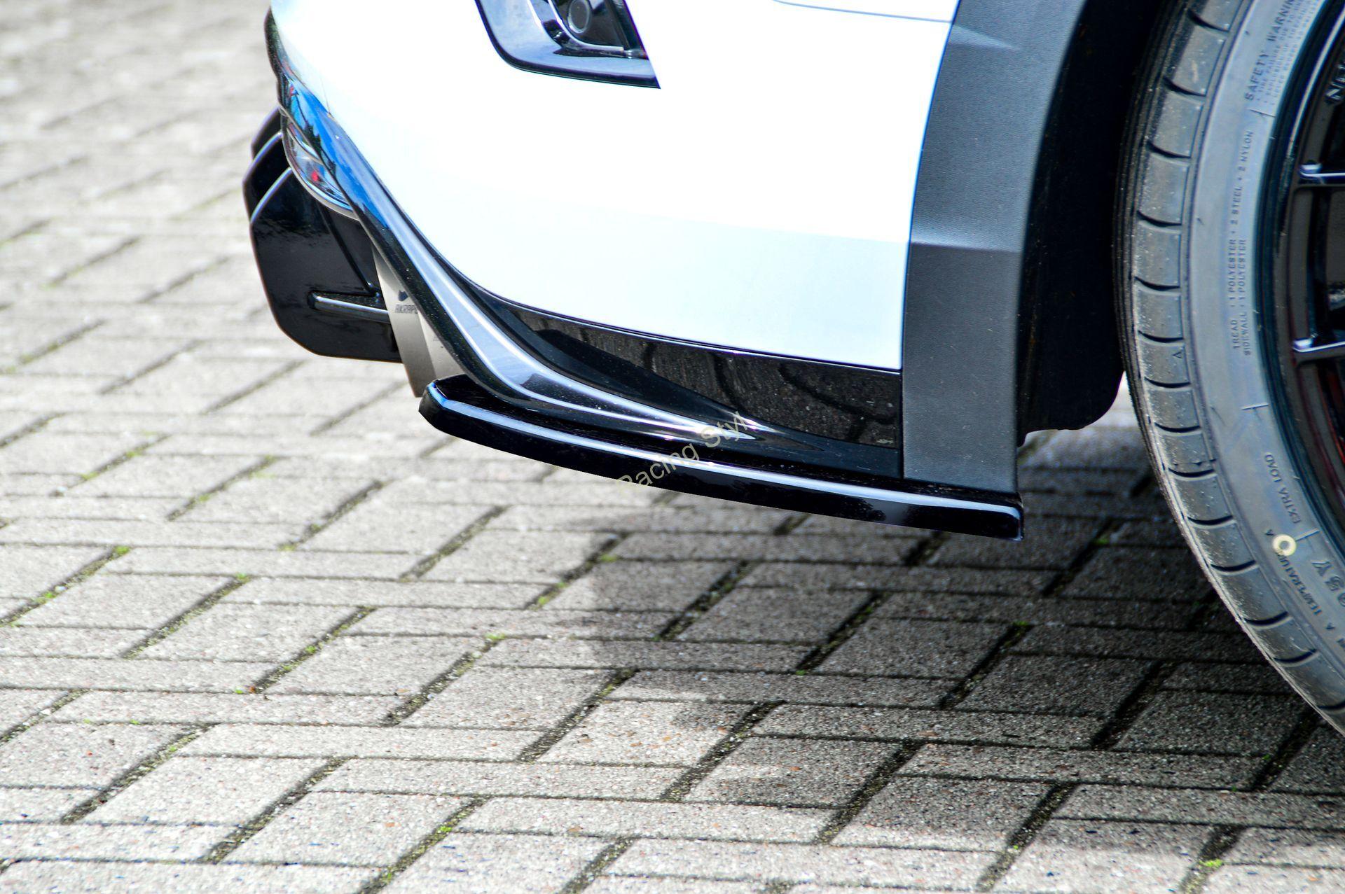 VW T-ROC R boční spoilery na zadní nárazník Glossy Black verze 2 IN Tuning Lesk.