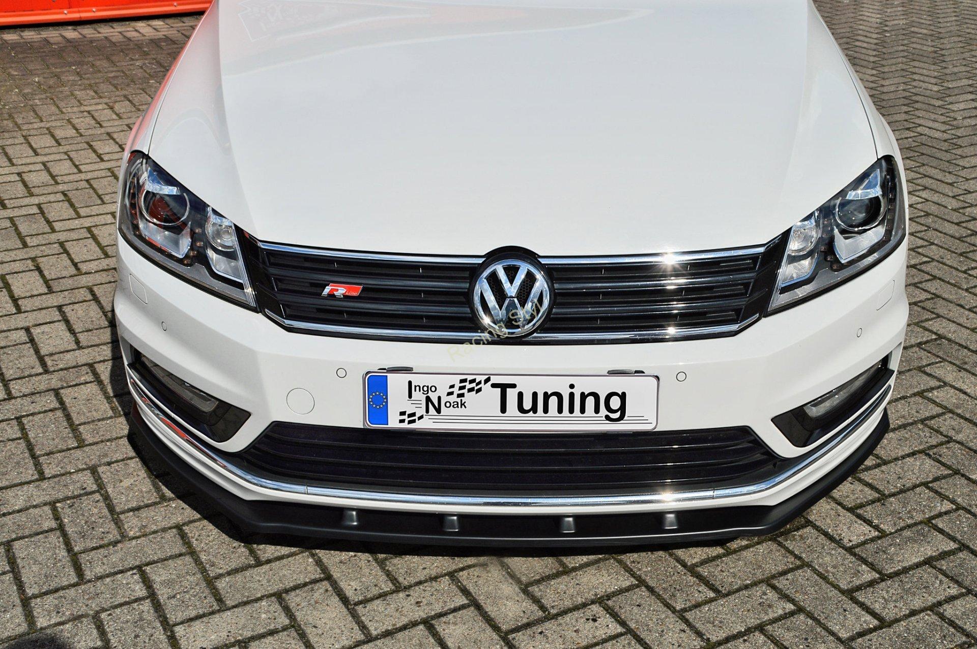 VW Passat 3C B7 R-Line přední spoiler lipa Glossy Black IN Tuning Lesk.