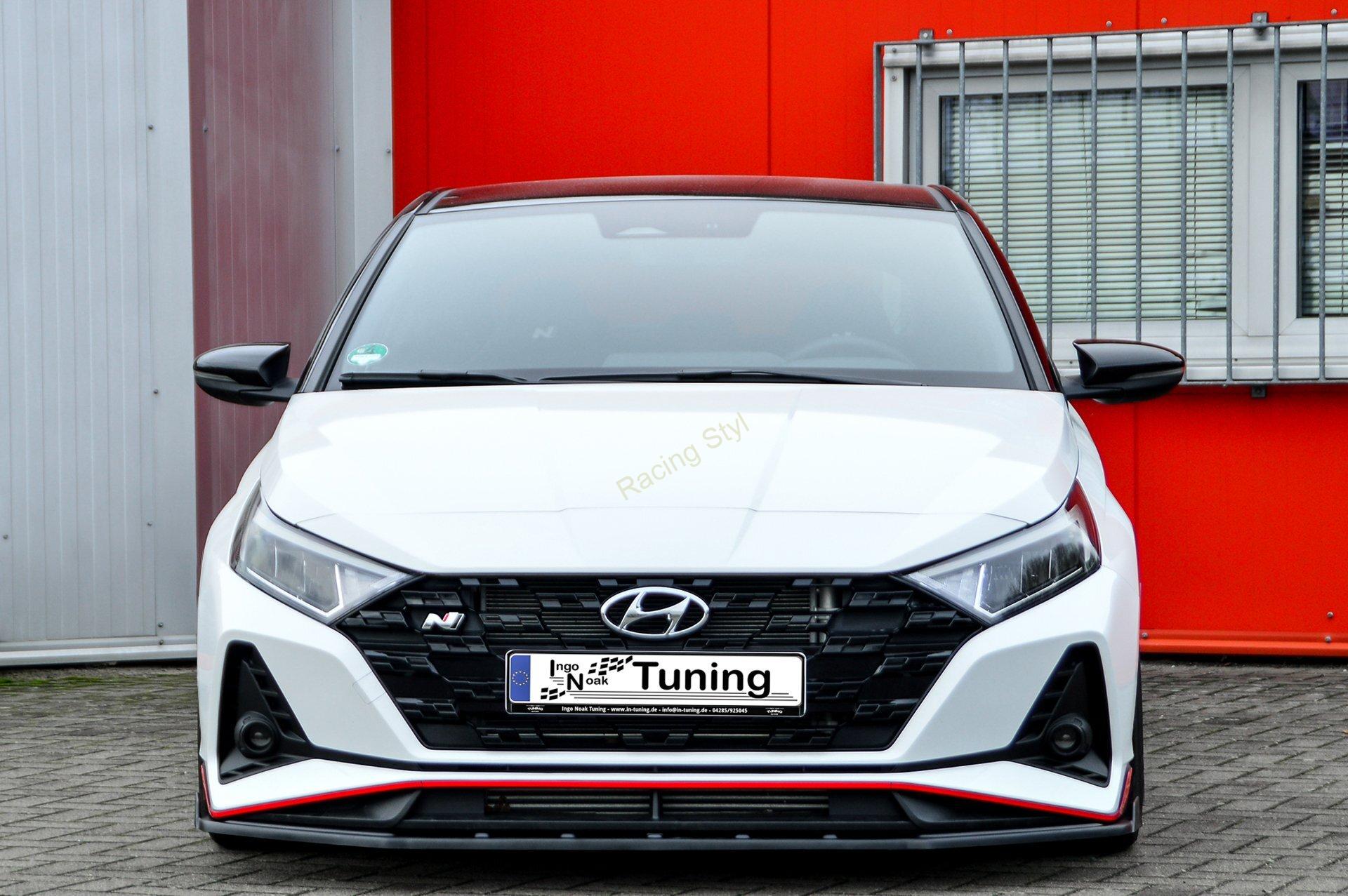 Hyundai I20N Performance přední spoiler lipa s křidélky IN Tuning Matt.