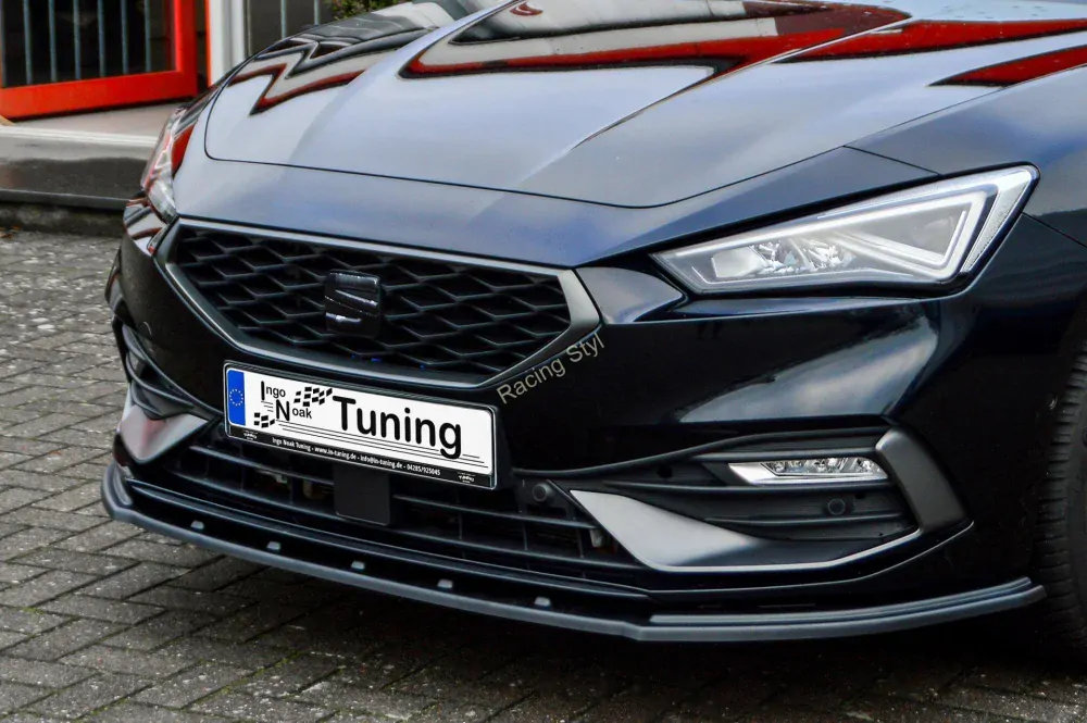Seat Leon KL přední spoiler lipa Glossy Black IN Tuning Lesk.
