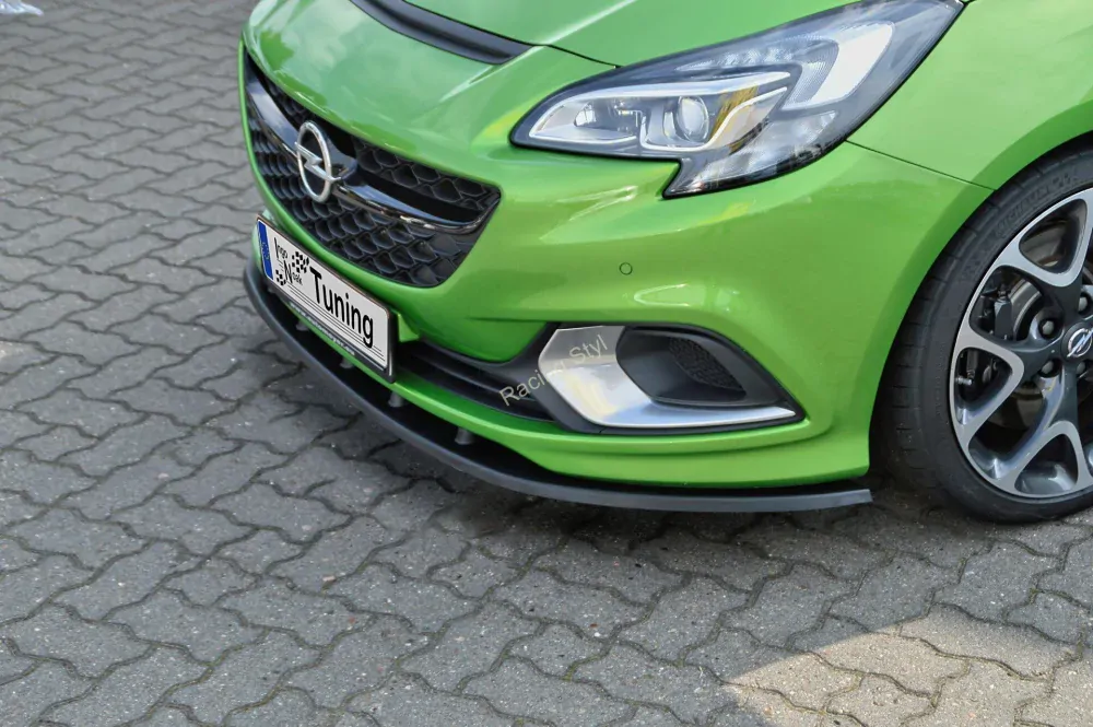 Opel Corsa E OPC spoiler pod přední nárazník IN Tuning Matt.