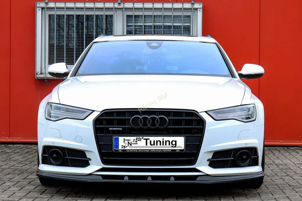 Audi A6 S-Line/ S6 4G C7 přední spoiler lipa Glossy Black IN Tuning Lesk.