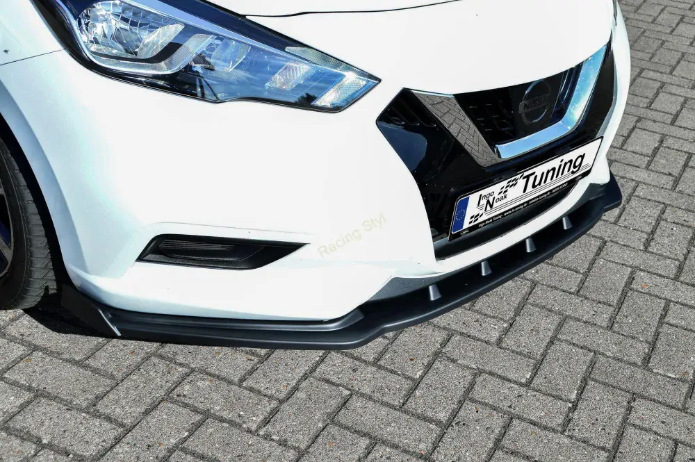 Nissan Micra 5 K14 přední spoiler lipa s křidélky IN Tuning Matt.