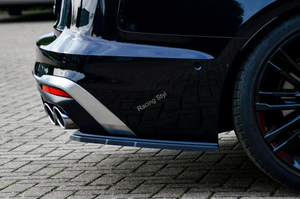 Audi S4 B9 Facelift boční spoilery na zadní nárazník Glossy Black IN Tuning Lesk.