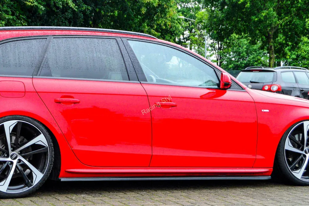 Audi A4 S-Line/ S4 B8 Facelift nástavce pod boční prahy IN Tuning Matt.