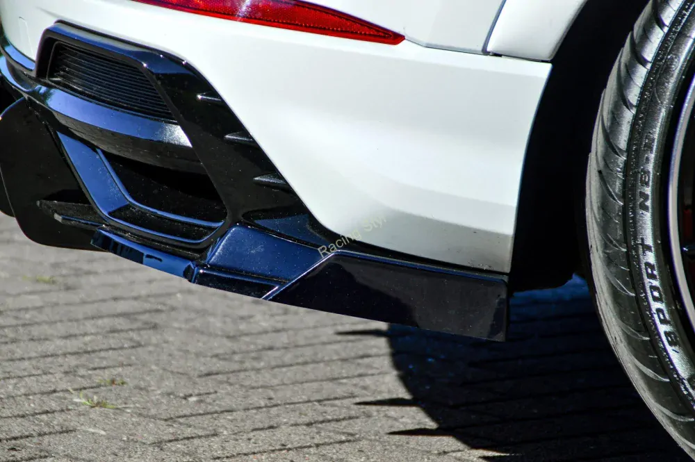 Audi Q3 F3 S-Line boční spoilery na zadní nárazník s křidélky Glossy Black IN Tuning Lesk.