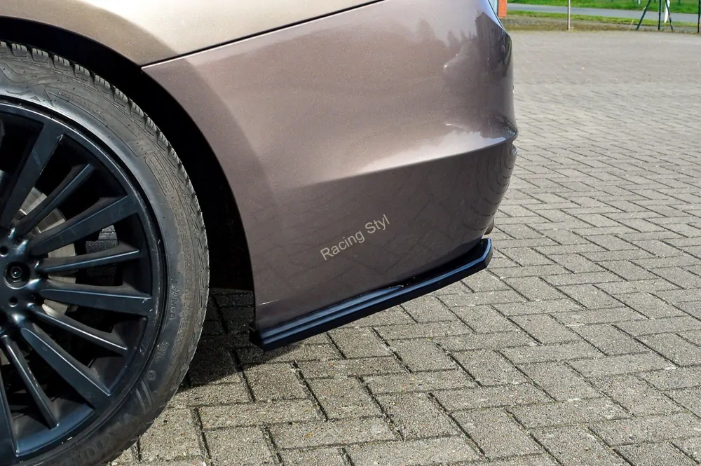 BMW 3 F30 boční spoilery na zadní nárazník Glossy Black IN Tuning Lesk.