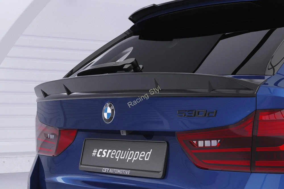 BMW 5 G31 Touring spoiler pod zadní okno Glossy Black CSR Lesk.