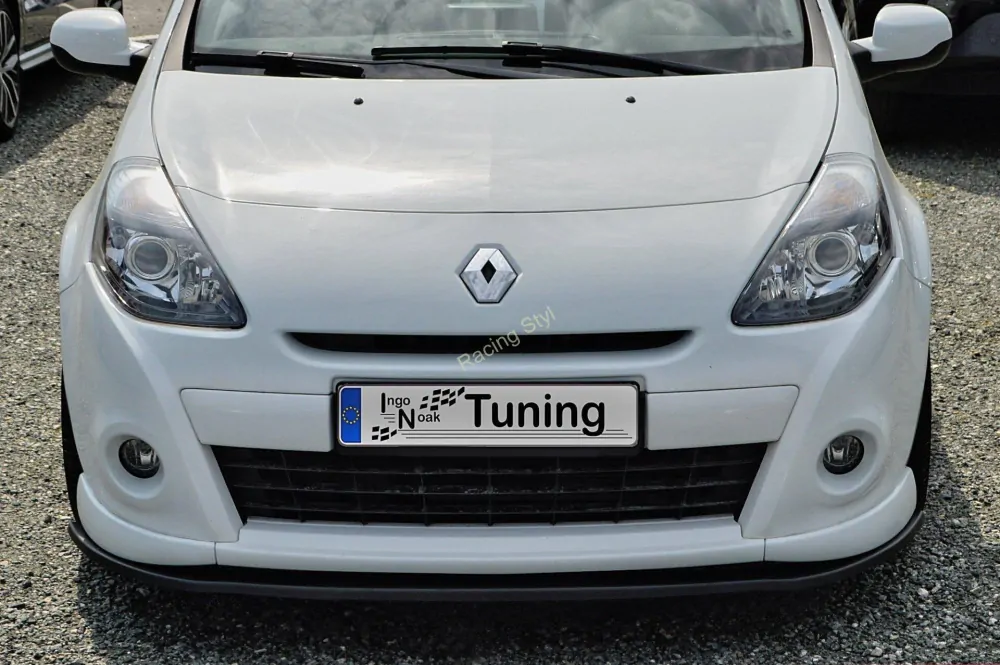 Renault Clio 3 GT/ Gordini přední spoiler lipa Glossy Black IN Tuning Lesk.