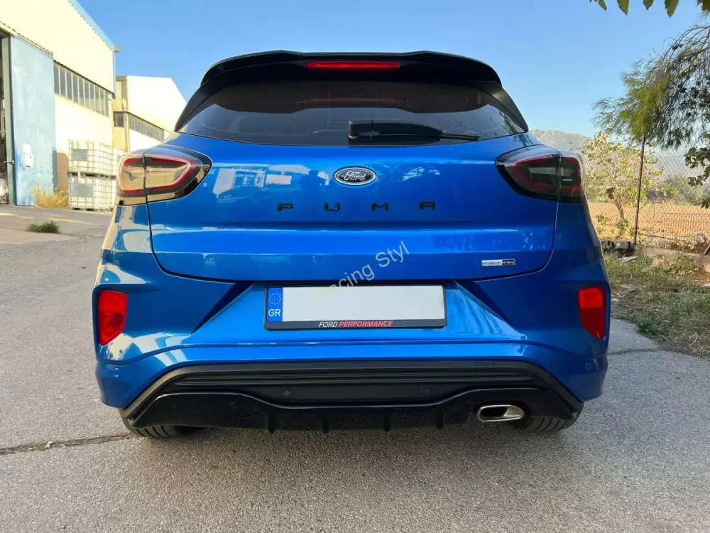 Ford Puma ST-Line 2019- difuzor na zadní nárazník Glossy Black MD Design Lesk.