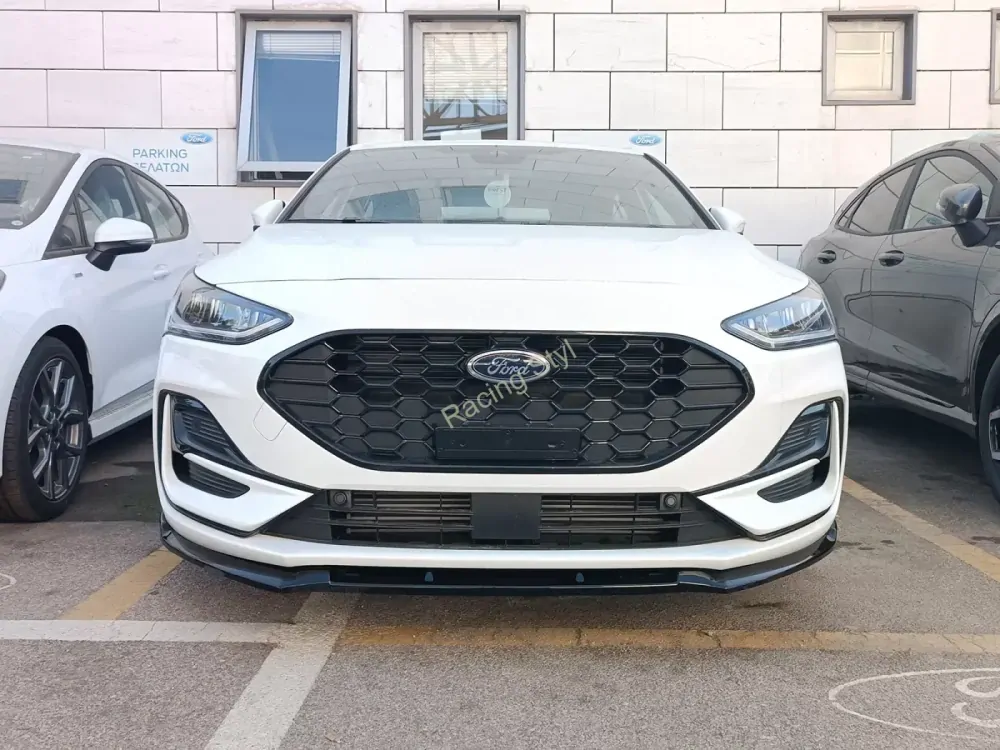 Ford Focus Mk4 Facelift ST/ ST-Line přední spoiler lipa Glossy Black MD Design Lesk.