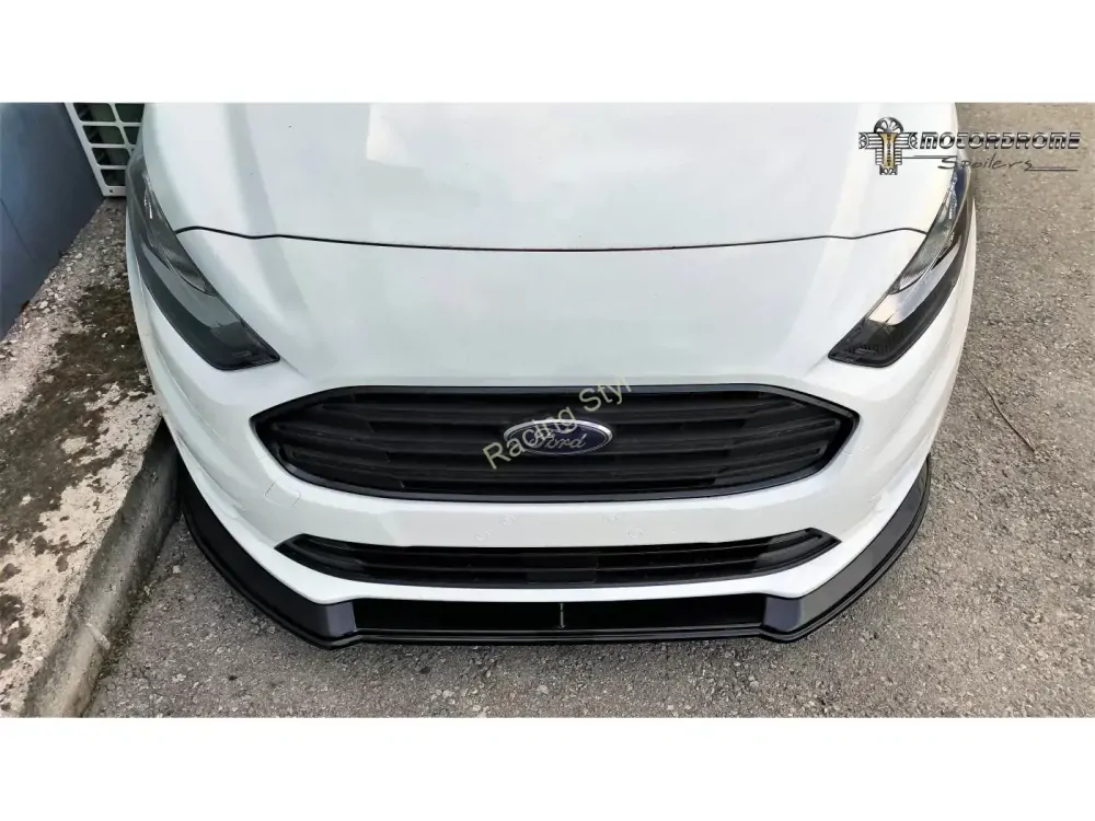 Ford Transit Connect Facelift přední spoiler Glossy Black MD Design Lesk.