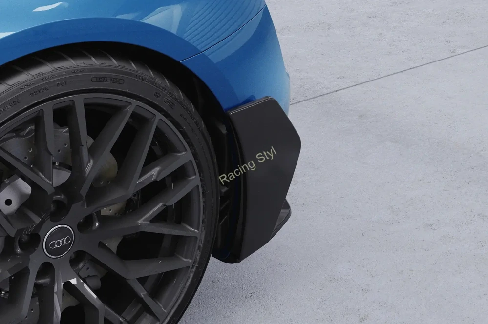 Audi R8 Facelift 4S boční spoilery na zadní nárazník Glossy Black CSR Lesk.