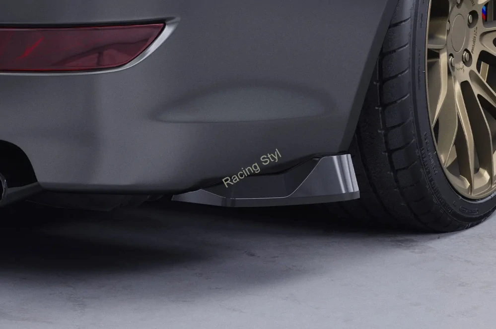 BMW 6 E63/ E64 Coupe a Cabrio boční spoilery na zadní nárazník Glossy Black CSR Lesk