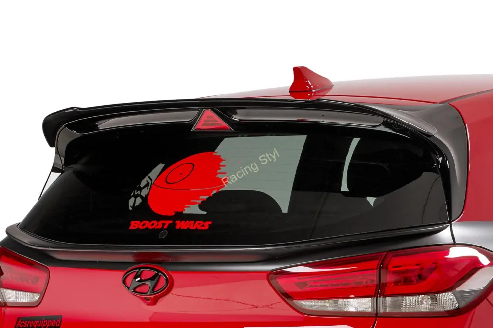 Hyundai I30 N (PD) N spoiler na zadní křídlo Glossy Black CSR Lesk.