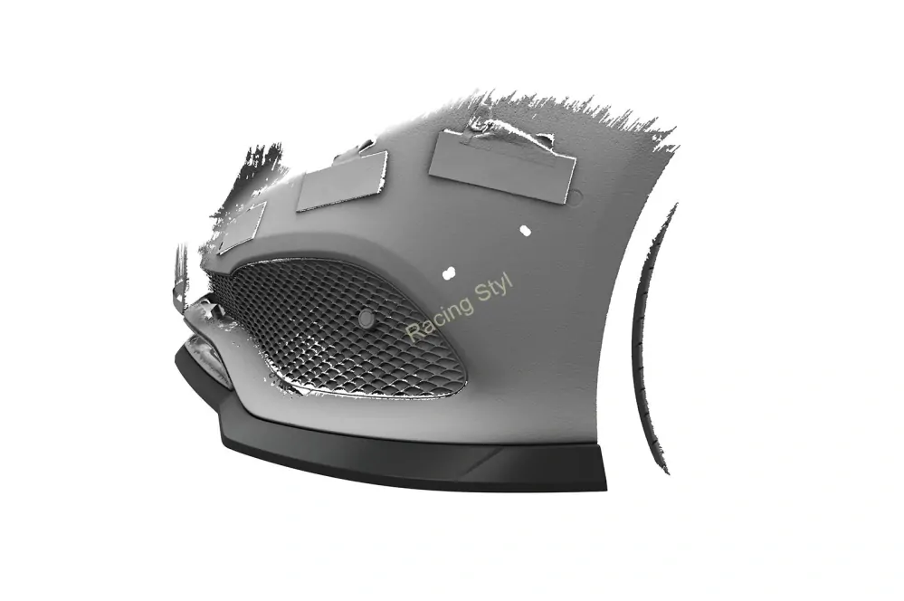 Mercedes Benz E W213/ S213 Sedan a T-Model přední spoiler lipa Glossy Black CSR Lesk.