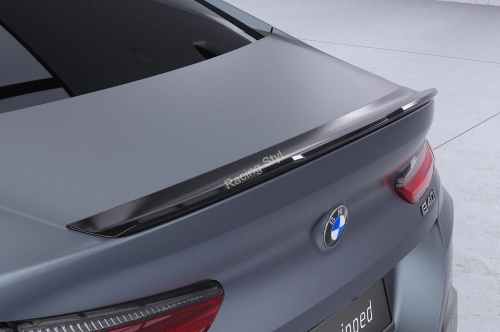 BMW 8 G16 Grand Coupe spoiler na víko kufru Glossy Black CSR Lesk.