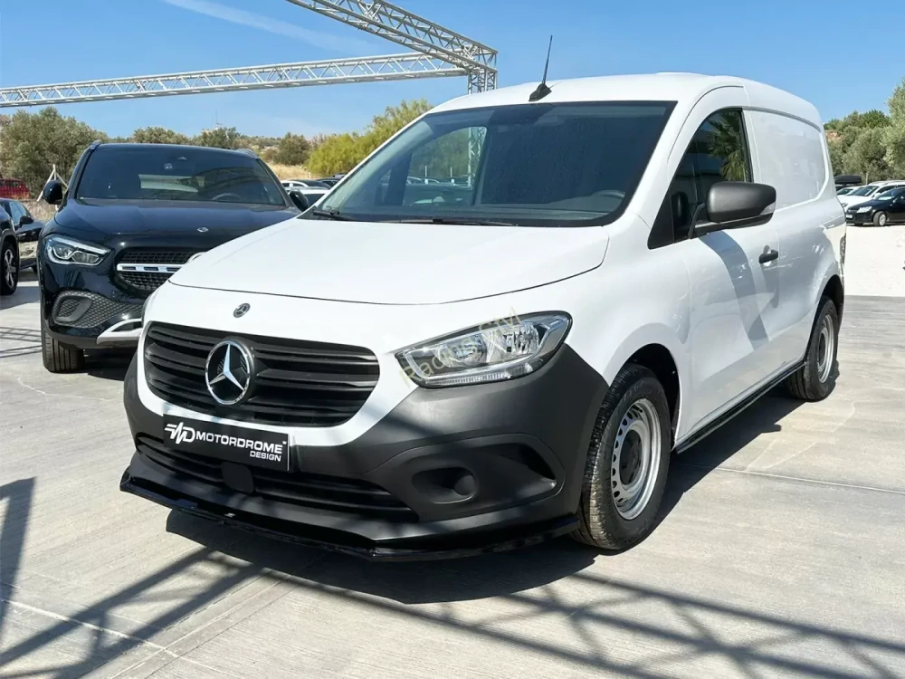 Mercedes Citan 2021- přední spoiler lip Glossy Black MD Design Lesk.