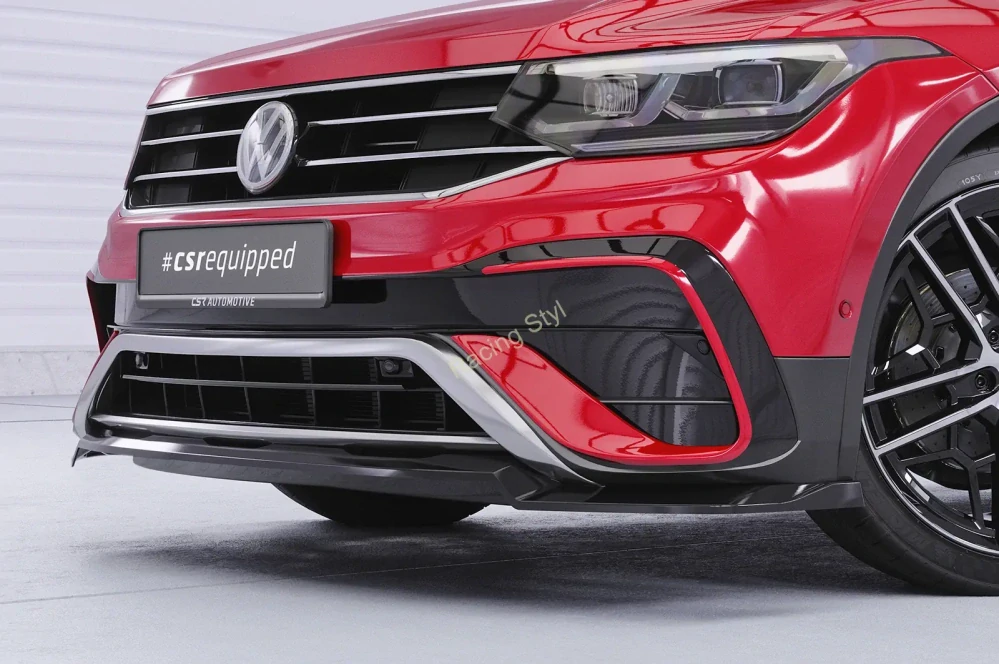 VW Tiguan 2 typ AD Facelift Allspace přední spoiler lip CSR