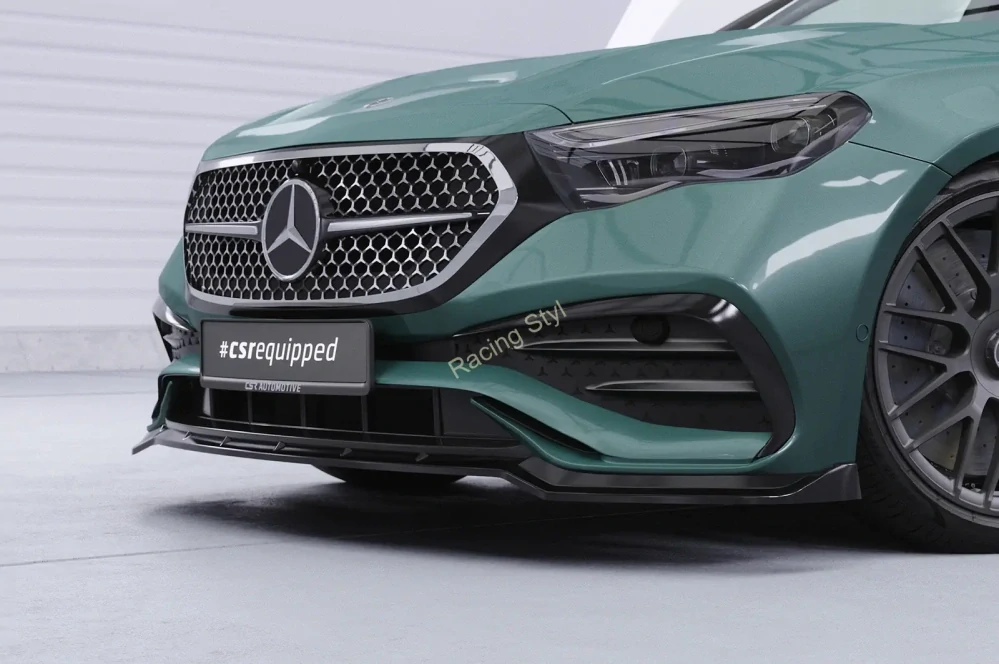 Mercedes Benz E W214/ S214 AMG-Line přední spoiler lip Glossy Black CSR Lesk.