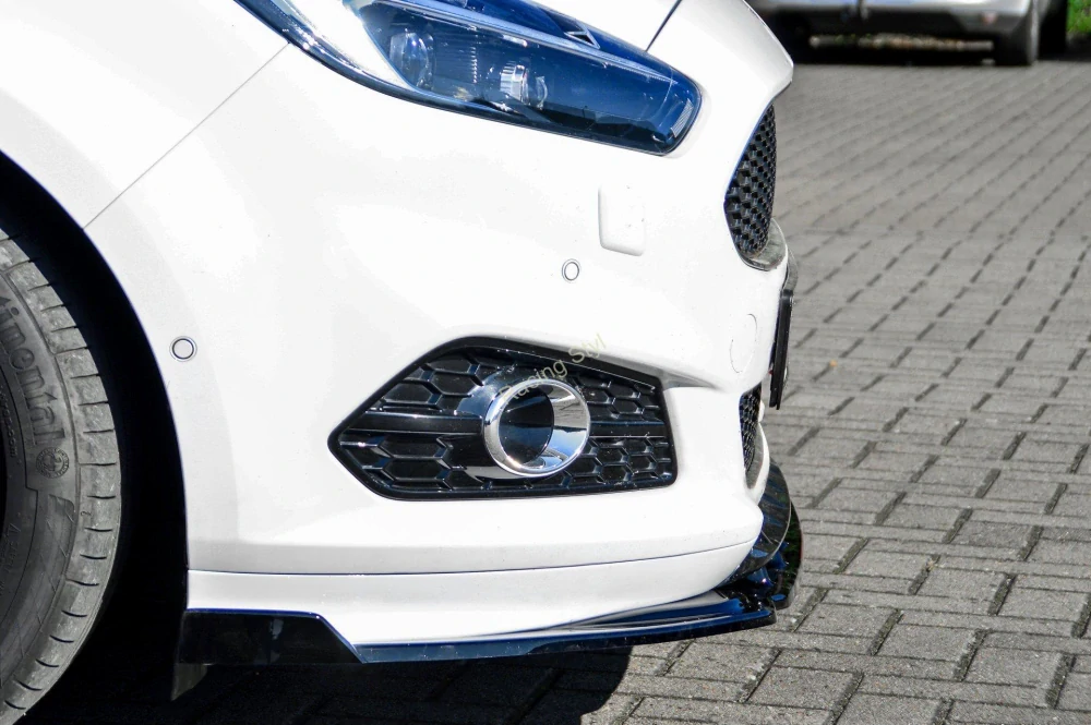 Ford S-Max 2 ST-Line přední spoiler lip s křidélky Glossy Black IN Tuning Lesk.