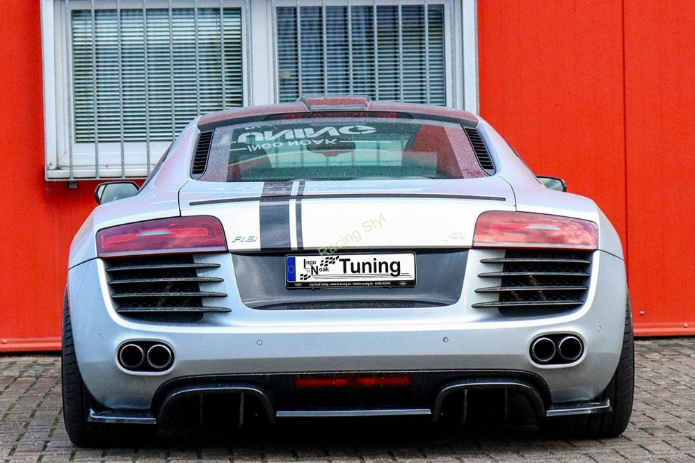 Audi R8 42 V8 spoiler na zadní nárazník se žebrováním IN Tuning
