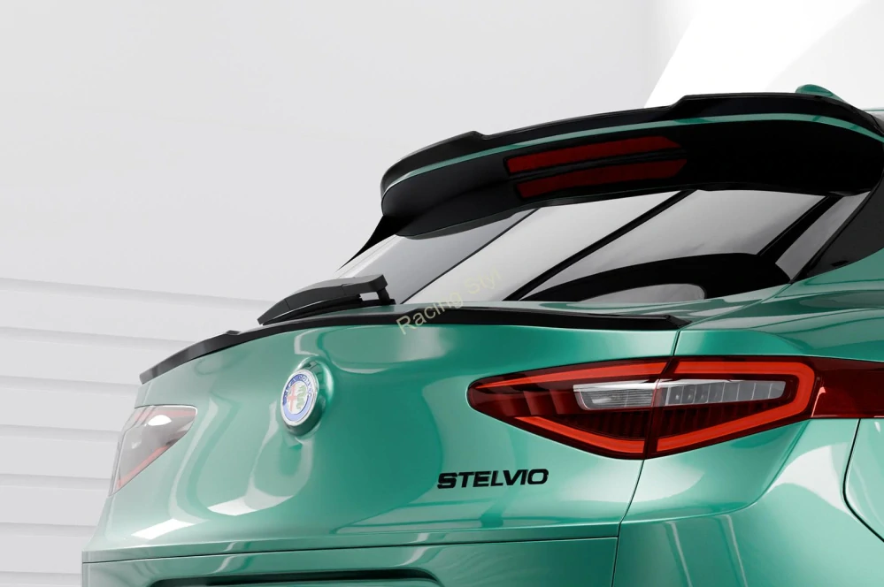 Alfa Romeo Stelvio spoiler pod zadní okno Glossy Black CSR Lesk.