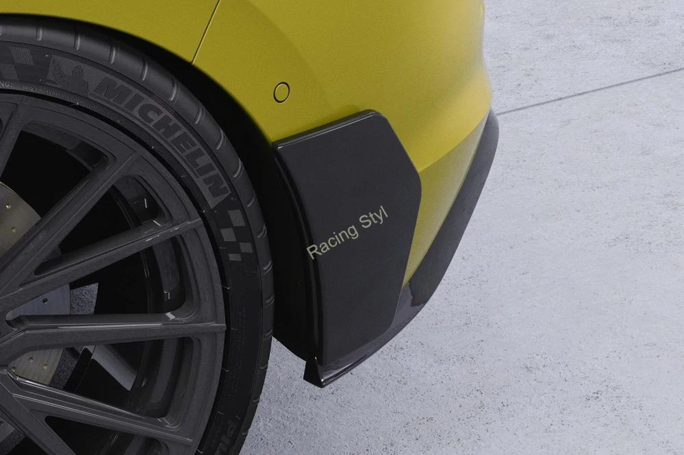 VW Golf 8 GTI, GTD, GTE, R-Line zadní boční aero panely Glossy Black CSR Lesk.