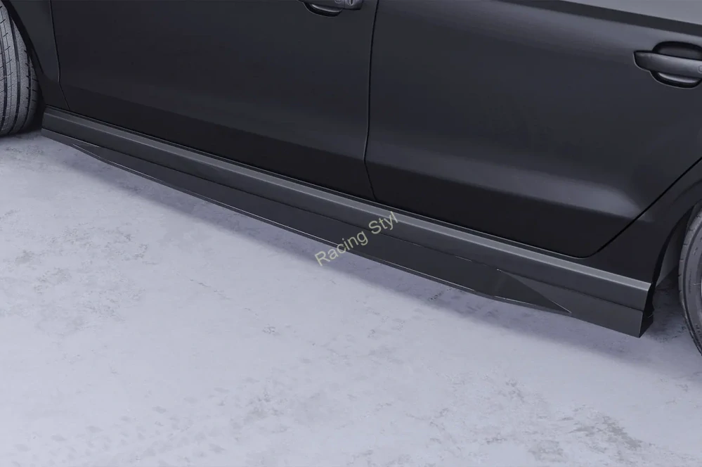 Audi A3 Sedan S-Line/ S3 8V nástavce na boční prahy Glossy Black CSR Lesk.