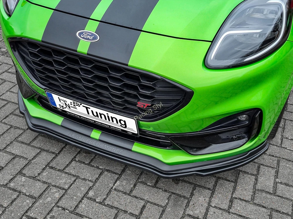 Ford Puma ST JSK přední spoiler lip Glossy Black IN Tuning Lesk.
