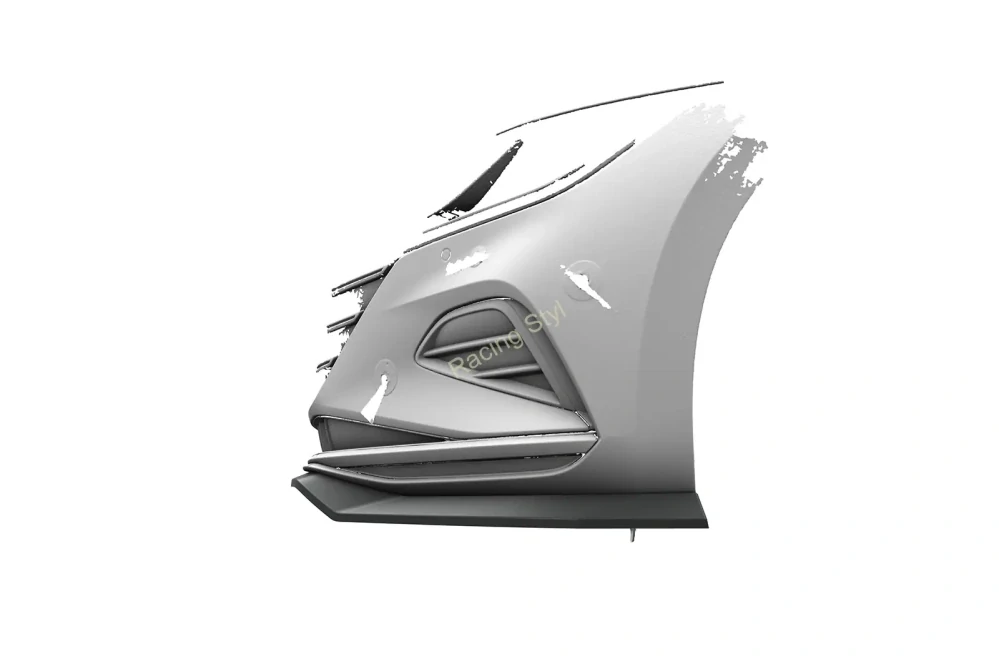 VW Arteon 3H Facelift přední spoiler lip Glossy Black CSR Lesk