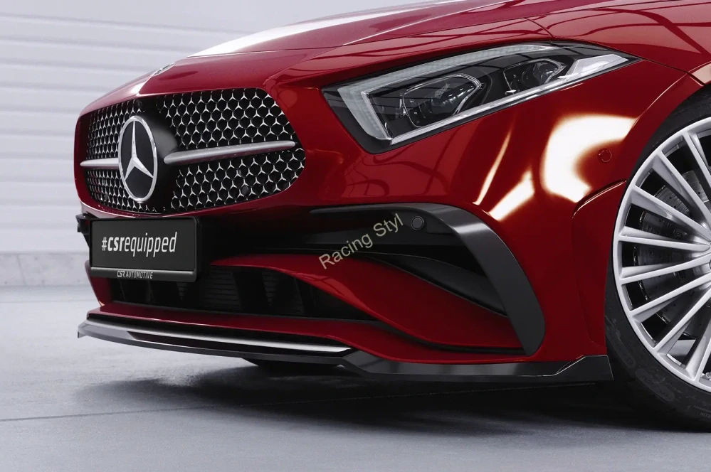 Mercedes-Benz CLS (C257) Facelift přední spoiler lip Glossy Black CSR Lesk