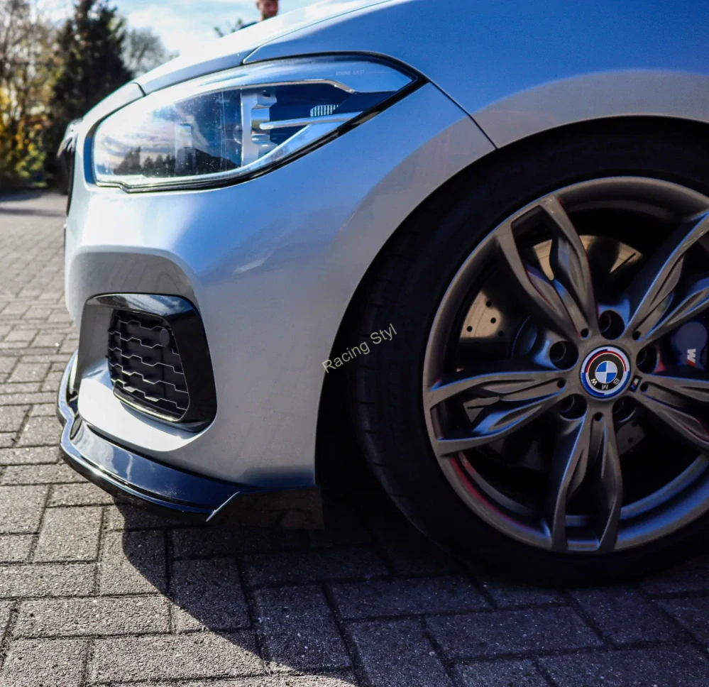 BMW 1 F20 M-140i přední spoiler lip s křidélky Glossy Black IN Tuning Lesk