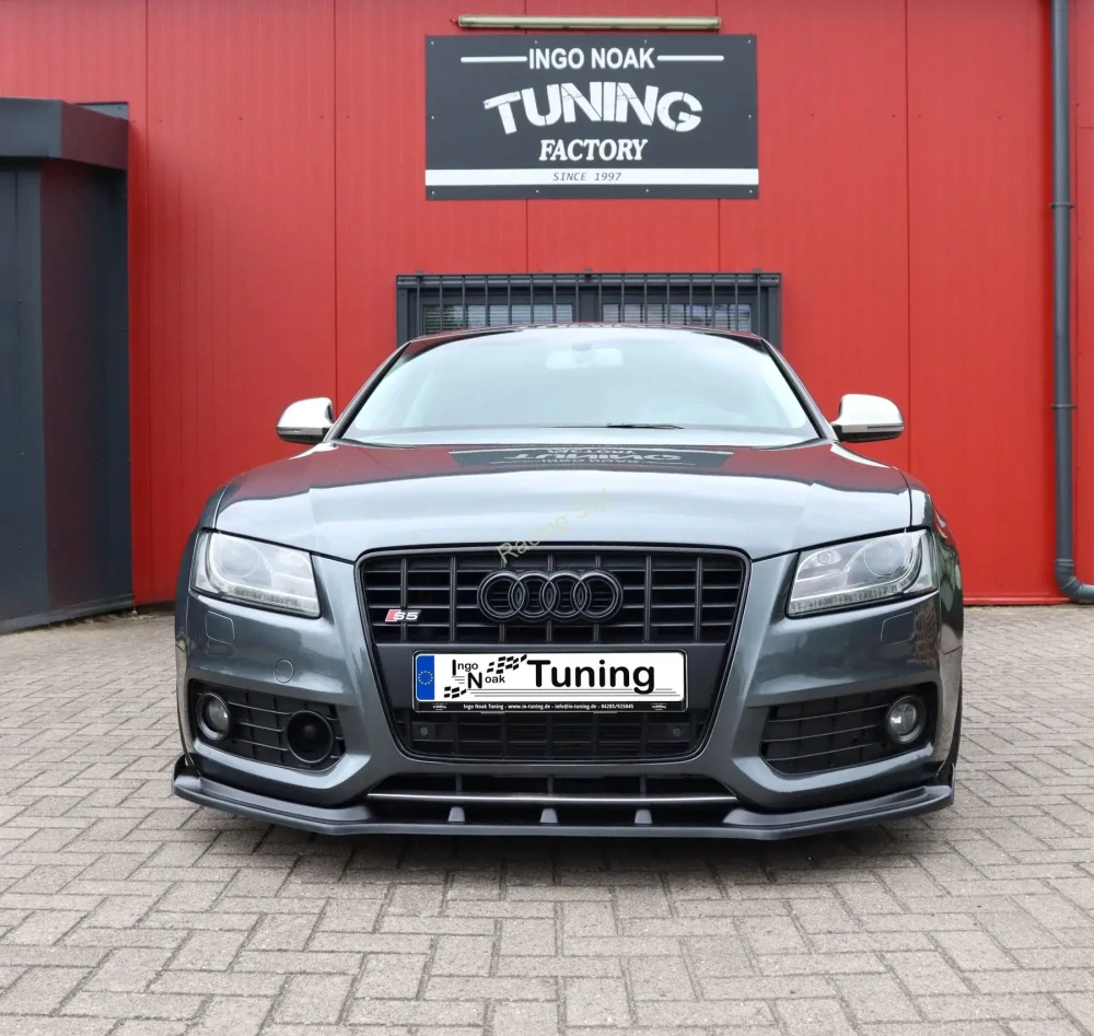 Audi A5 B8 S-Line přední spoiler lip s křidélky Glossy Black IN Tuning Lesk