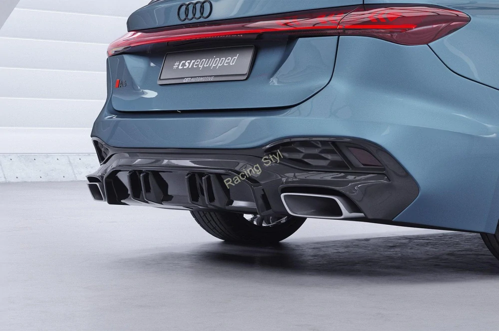 Audi A5 B10 S-Line spoiler na zadní nárazník difuzor Glossy Black CSR Lesk
