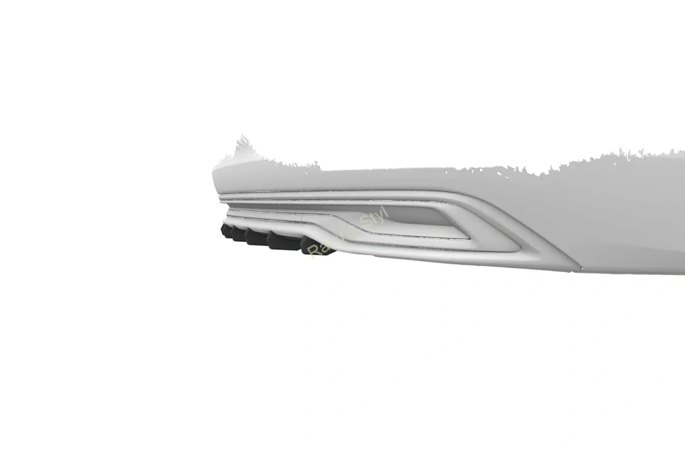 Audi A6 C8 4A/F2 spoiler na zadní nárazník difuzor Glossy Black CSR Lesk