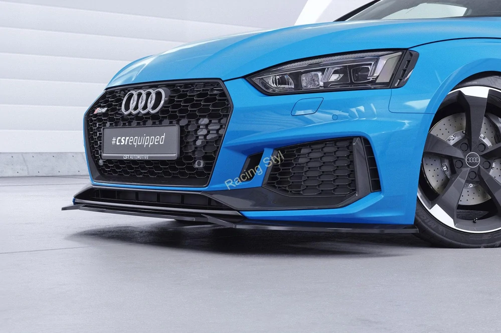 Audi RS5 (F5) přední spoiler lip Glossy Black CSR Lesk
