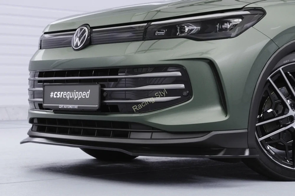 VW Tiguan 3 přední spoiler lip Glossy Black CSR Lesk