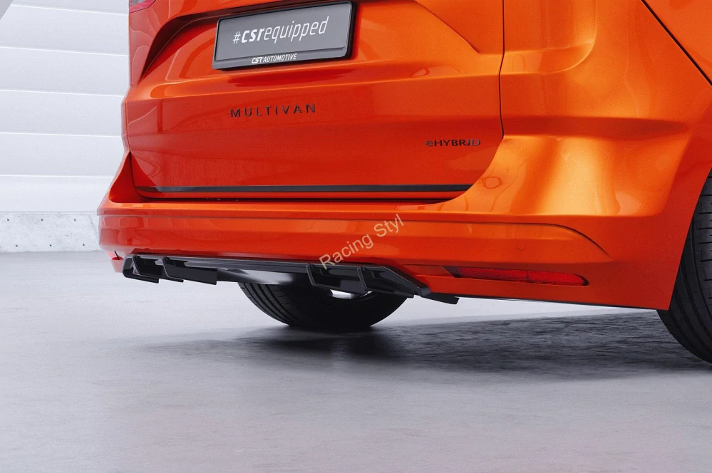 VW T7 typ ST spoiler na zadní nárazník difuzor Glossy Black CSR Lesk