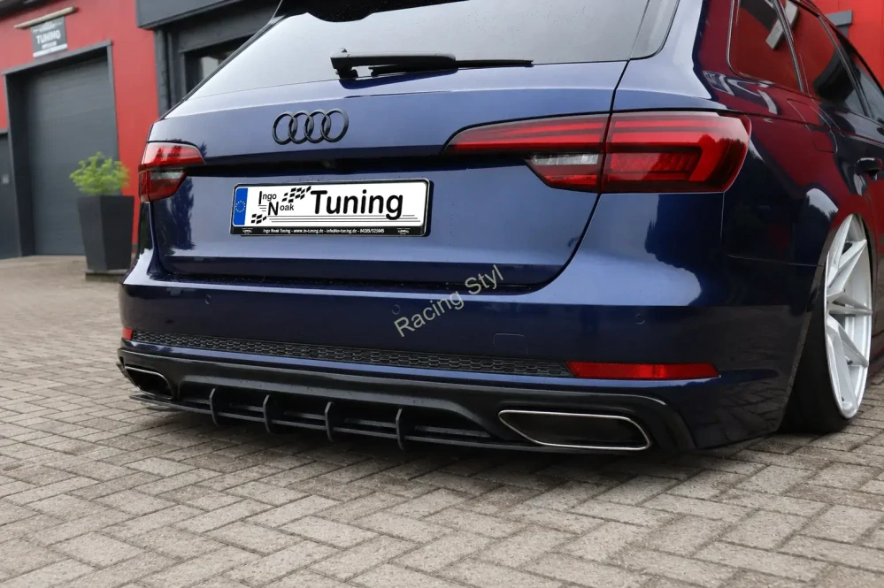 Audi A4 B9 S-Line Facelift Competition difuzor na zadní nárazník IN Tuning