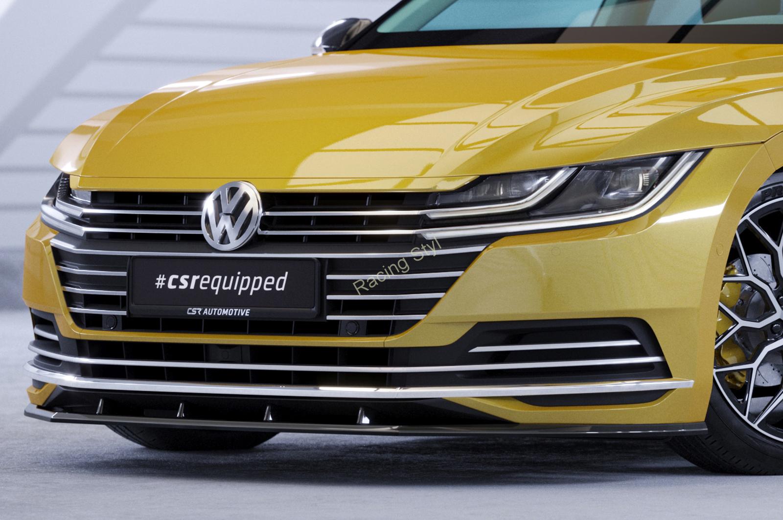 VW Arteon přední spoiler lipa Glossy Black CSR Lesk