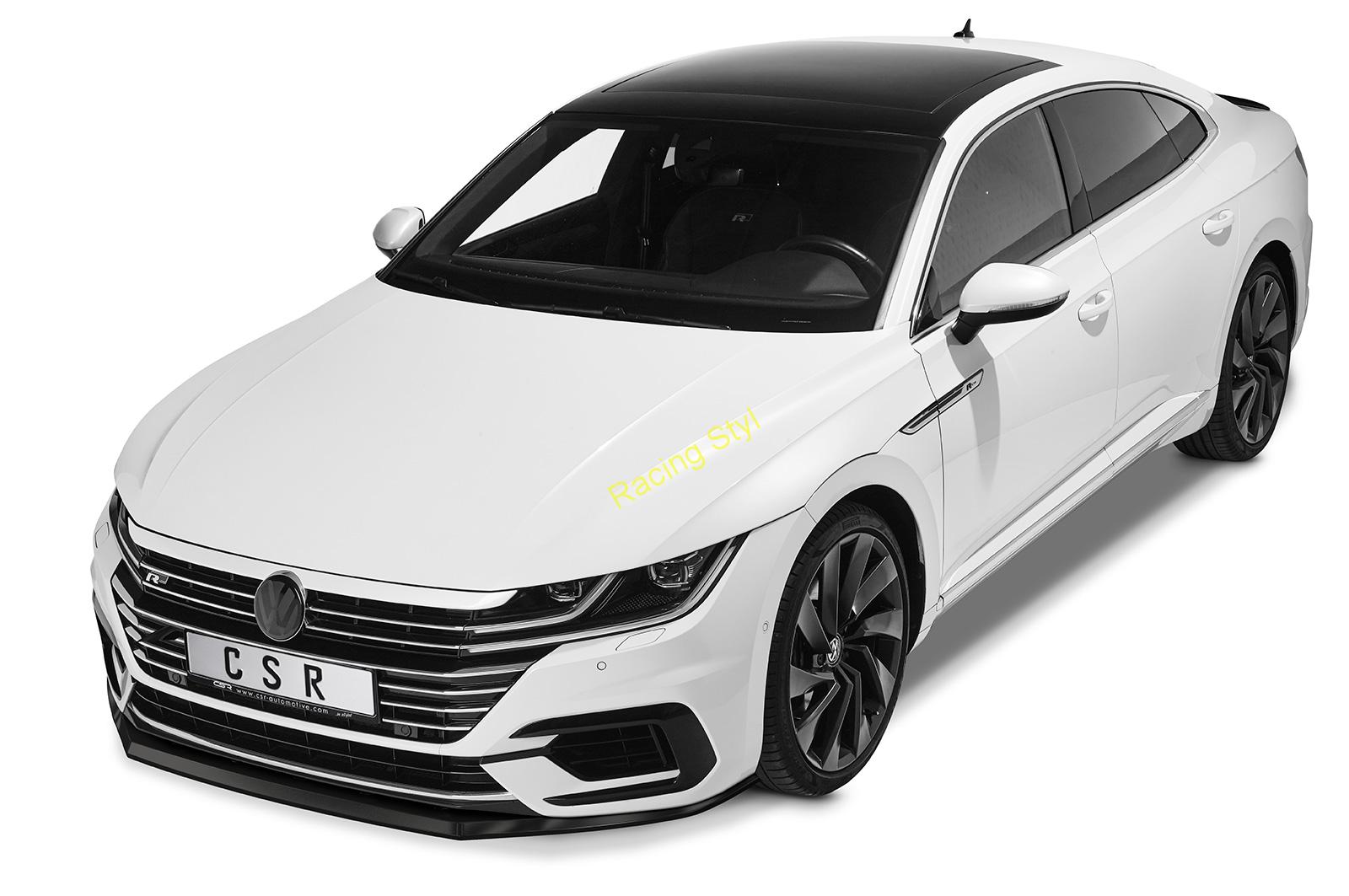 VW Arteon R-Line přední spoiler lipa Glossy Black CSR Lesk