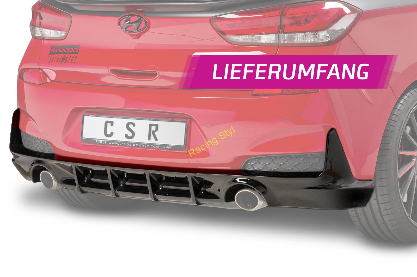 Hyundai I30 N (PD) spoiler na zadní nárazník difuzor CSR