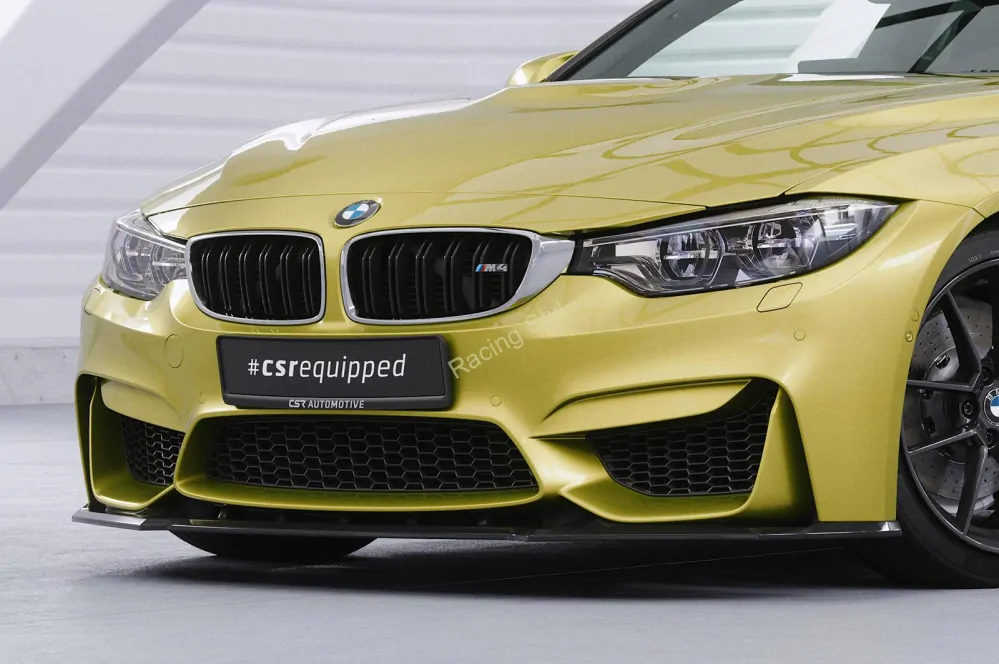 BMW M3/M4 F80/F82/F83 přední spoiler lip Glossy Black CSR Lesk
