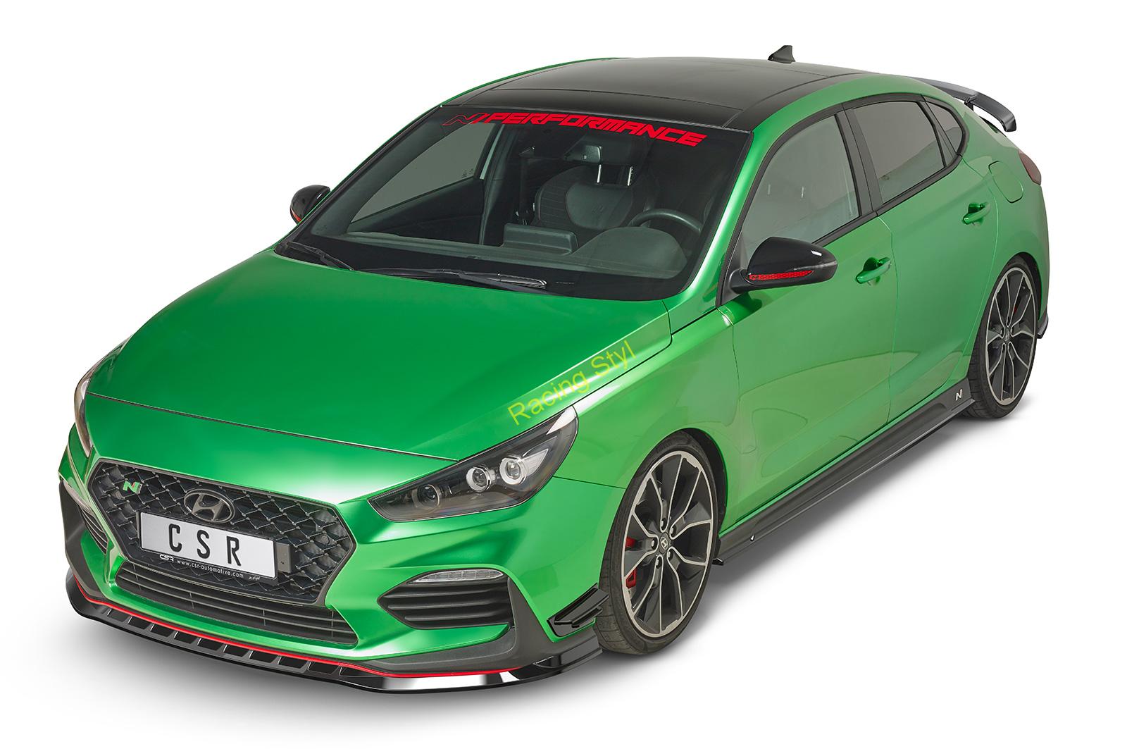 Hyundai I30 N (PD) boční lišty na prahy Glossy Black CSR Lesk