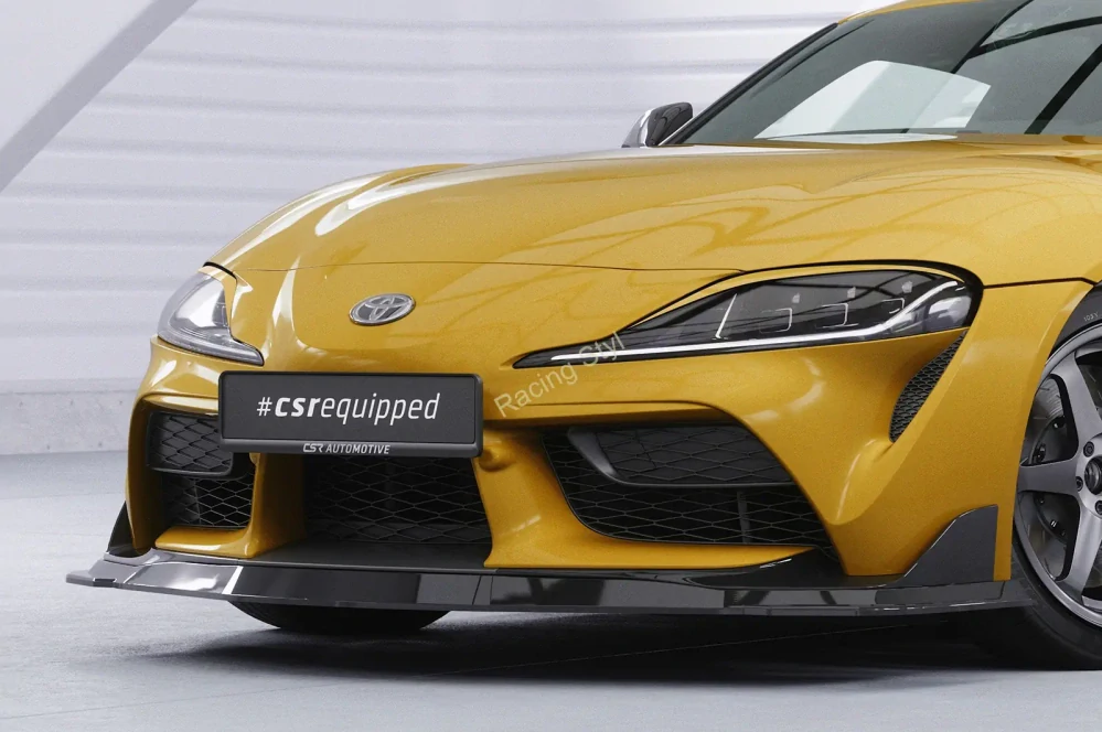 Toyota GR Supra A90 přední spoiler lip Glossy Black CSR Lesk